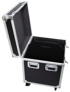 Flight case universel sur roulettes avec 1 séparation amovible 59 X 58 X 55cm