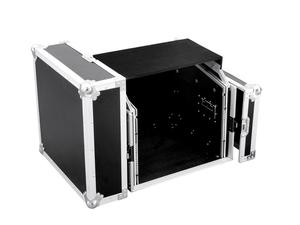 Flight case pour régie Combo 6U vertical et 10U horizontal avec tablette