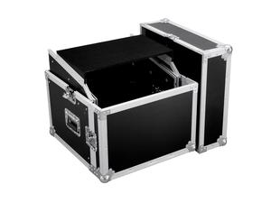 Flight case pour régie Combo 6U vertical et 10U horizontal avec tablette