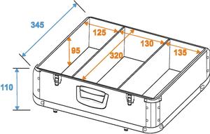 Flight case pour 80 à 90 CD gris alu