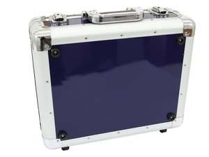 Flight case pour 80 à 90 CD bleu