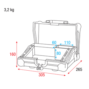 Flight case Showtec pour ColorCue 1 (Air)