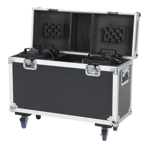 Flight case sur roulette pour 2 Lyres moyennes