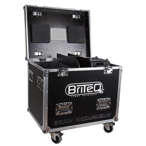 Flight case pour 2 lyres panel Briteq Wizard 5X5