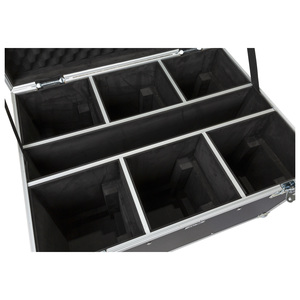 Flightcase à roulettes 6 compartiments pour petit PC ou fresnel