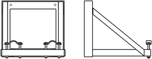 Fixation murale ASD FM29 pour structure alu 290 max CMU500Kg