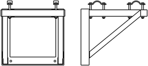 Fixation murale ASD FM29 pour structure alu 290 max CMU500Kg