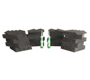 Kit de 36 mousses acoustiques pour fréquences médium et aigu