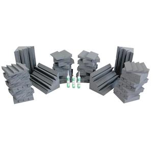 Kit de 69 mousses acoustiques pour fréquences basse, médium et aigu