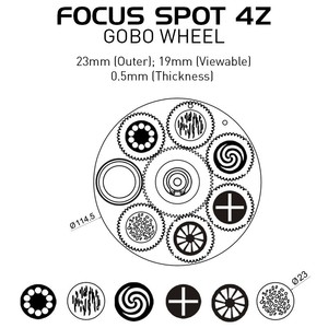 Lyre Led ADJ Focus spot 4Z 200W Zoom