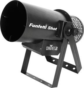 Funfetti Shot Chauvet DJ Lanceur de confettis DMX portée 9m