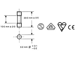 Fusible 5X20 5A rapide