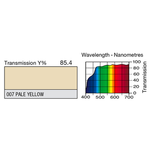 Feuille Lee Filters 007 Pale yellow 0.53 x 1.22 m