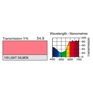 Feuille Lee Filters 109 Light salmon 0.53 x 1.22 m