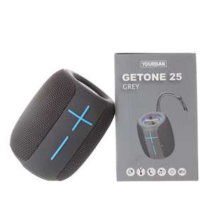 Getone 25 Grey Yourban Enceinte bluetooth et USB grise étanche IP65