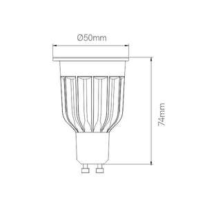 Lampe retrofit Power GU10 LED 10W 3000k Beneito et Faure