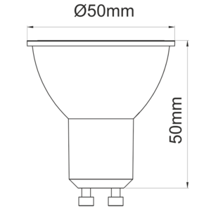 GU10 Led 7w 3000k 15 degres