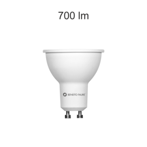 Ampoule LED GU10 8W Beneito et Faure System 780 lumens 60° 3000K