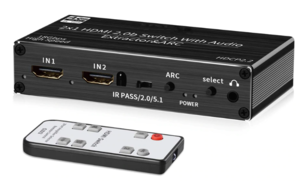 Extracteur Audio +switch HDMI 4K HDR avec ARC HDCP2.2