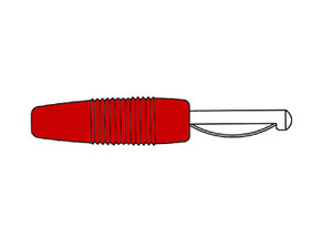 HM1410C Hirshmann fiche banane 4mm rouge à vis