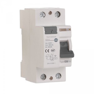 Interrupteur différentiel 30 mA 1 P + N 40A type AC Ohmtec