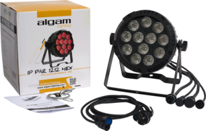 IP-PAR-1212-HEX Algam Lighting - Projecteur led 12 x 12W RGBWA+UV étanche iP65