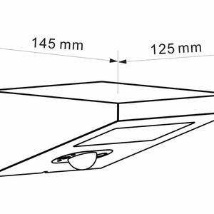 Projecteur Extérieur Solaire IP54 2,5W 4000K avec détecteur de mouvement Beneito Faure IRIS châssis noir