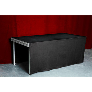 Jupe de scène noir pour praticable molleton noir 300g/m2 0.40 mH x 6ml