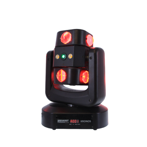 Kronos Power lighting - Effet 4 en 1 beam wash strobe et laser bicolore a 4 rotations infinies