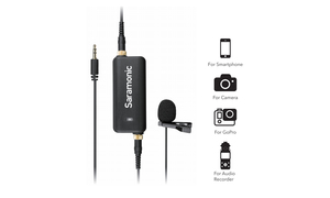 LAV MIC Saramonic mixeur audio micro lavalier pour Smartphone Camera, GoPro & enregistreur