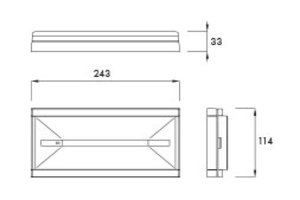 Bloc secours évacuation 70lm 1h 1W Sati Prodigy