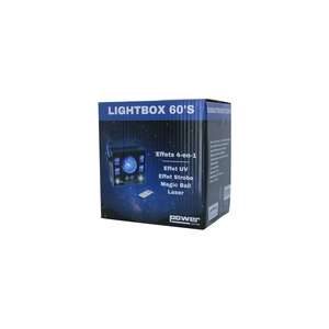 Lightbox 60S Power lighting Effet 4 en 1 Sphéro + UV + Strobe + Laser bicolore