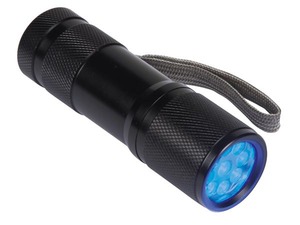 Lampe torche 9 leds UV