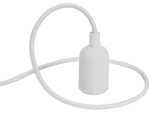 Luminaire à suspension en cordage Velleman douille E27 Blanc