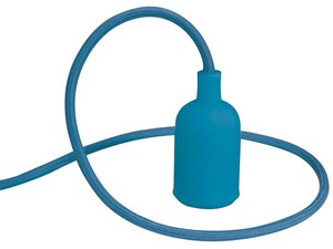 Luminaire à suspension en cordage Velleman douille E27 Bleu