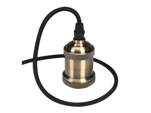 Luminaire à suspension en cordage Velleman douille E27 Finition Bronze