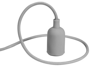 Luminaire à suspension en cordage Velleman douille E27 Gris