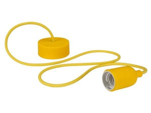 Luminaire à suspension en cordage Velleman douille E27 Jaune