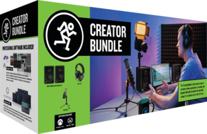 Pack Studio Mackie Creator Bundle avec micro USB, casque et paire de monitoring