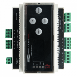 Melodist Install Showtec - Lecteur audio WAV pour rail din avec commande DMX
