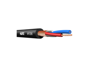 Câble micro extra souple PVC noir KLOTZ 2 x 0.22 mm² - bobine de 100 m