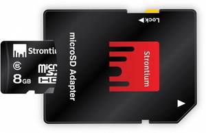 Carte Micro SD 8Go avec adaptateur