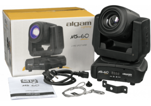 MS60 Algam Lighting - Lyre led DJ 60W avec prisme et focus motorisé.