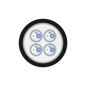 Câble Multipaire SC-Mistral MCF Noir 4 paires Sommer 2 x 0,22 mm² vendu au m