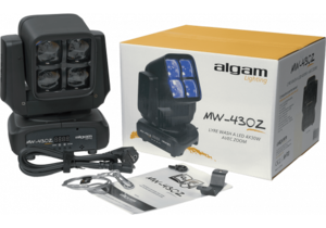 MW430ZOOM Algam lighting - Lyre Wash 4X30W RGBW Zoom 10° - 60°