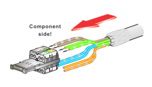 NE8MX6-T Neutrik - Fiche ethercon avec insert RJ45 cat6A pour câbles max AWG24