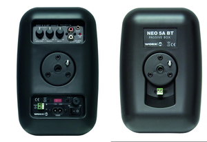 Lot d'enceintes active et passive Work NEO 5 A BT Black 2X25W bluetooth avec fixation