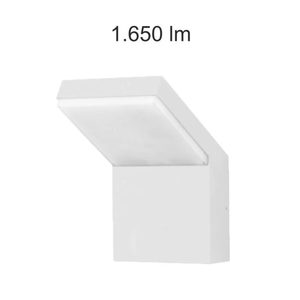 Eclairage extérieur LED IP65 18W 3000K 120° chassis Blanc NEO XL Beneito Faure