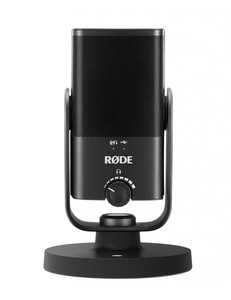 Microphone USB-C NT MINI electret cardioïde avec sortie casque jack 3.5mm pour Podcast - studio