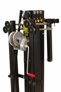 OMEGA-30 Block & Block - Pied téléscopoqie à treuil avec fourches hauteur 5m charge 220Kg Max